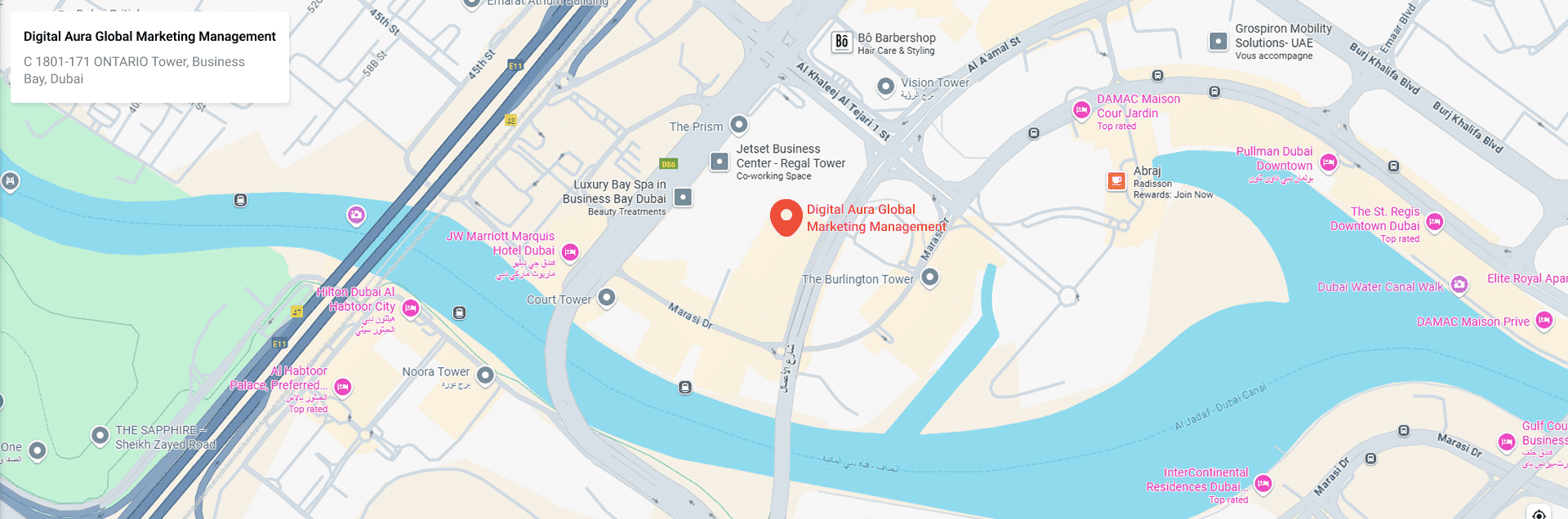 digitalauramarketing map