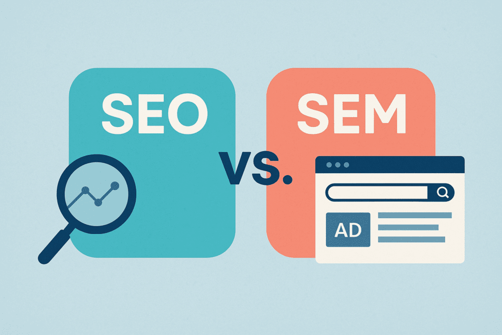 SEO vs SEM in 2025 - Digital Aura Dubai