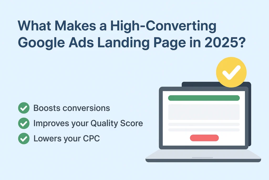 What Makes a High‑Converting Google Ads Landing Page in 2025