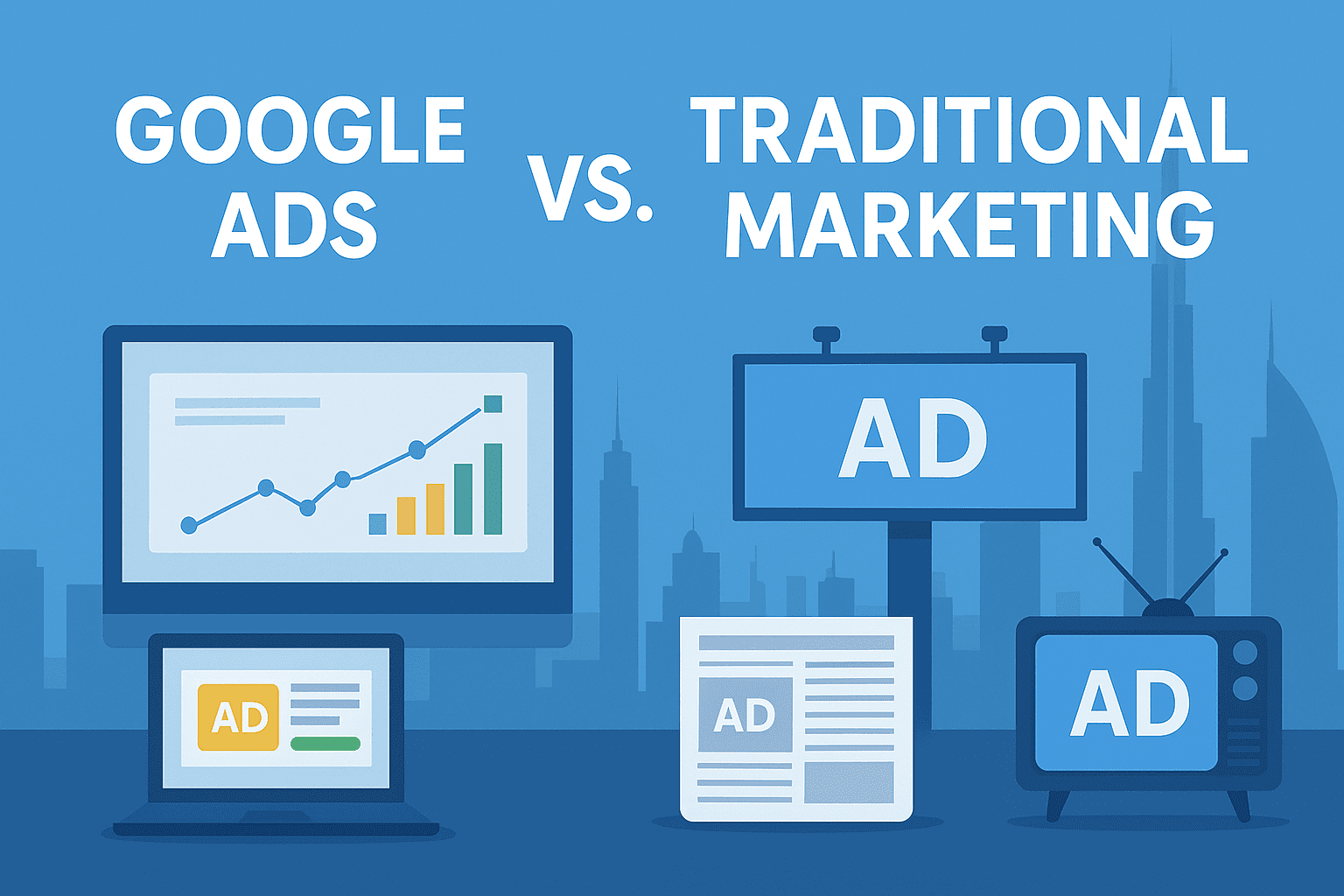 Google Ads vs. Traditional Marketing in UAE