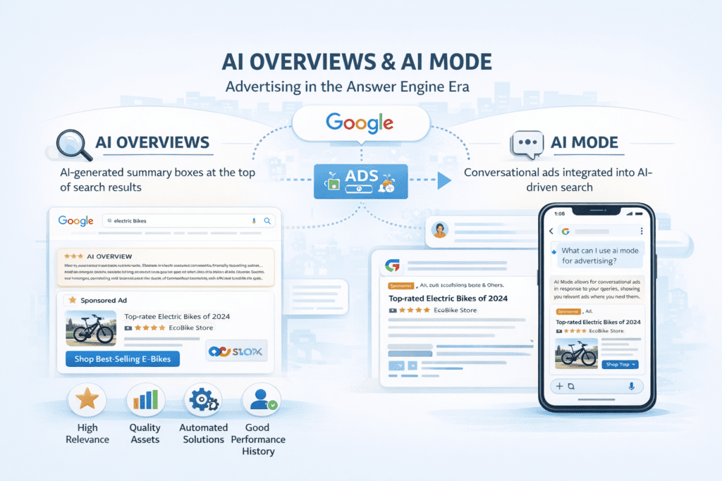 AI Overviews & AI Mode Advertising in the Answer Engine Era