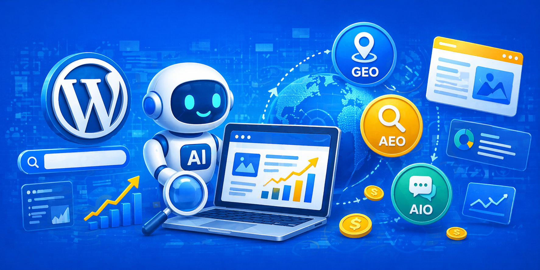 How AI is Changing WordPress SEO GEO, AEO & AIO