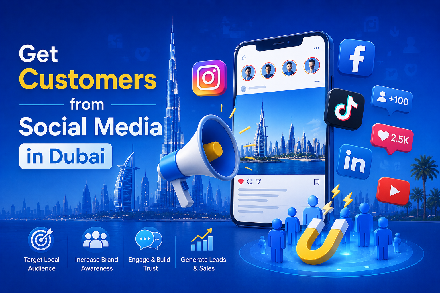 Get Customers from Social Media in Dubai